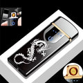 Revolutionary Electric Windproof Metal Lighter - Double Arc Flameless Plasma USB Rechargeable with LED Power Display and Touch Sensor